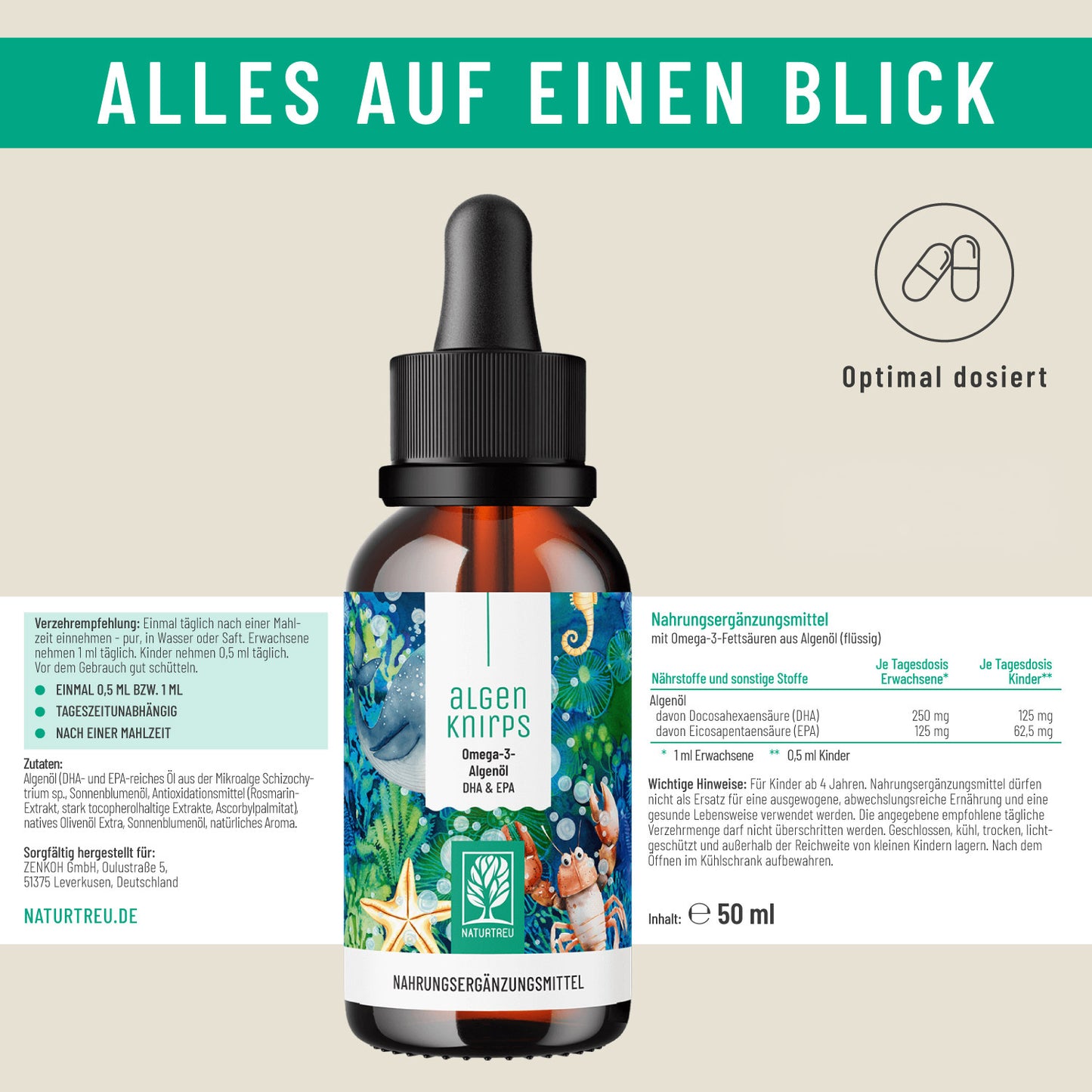 Onlineshop Creative Set Algenknirps Etikett