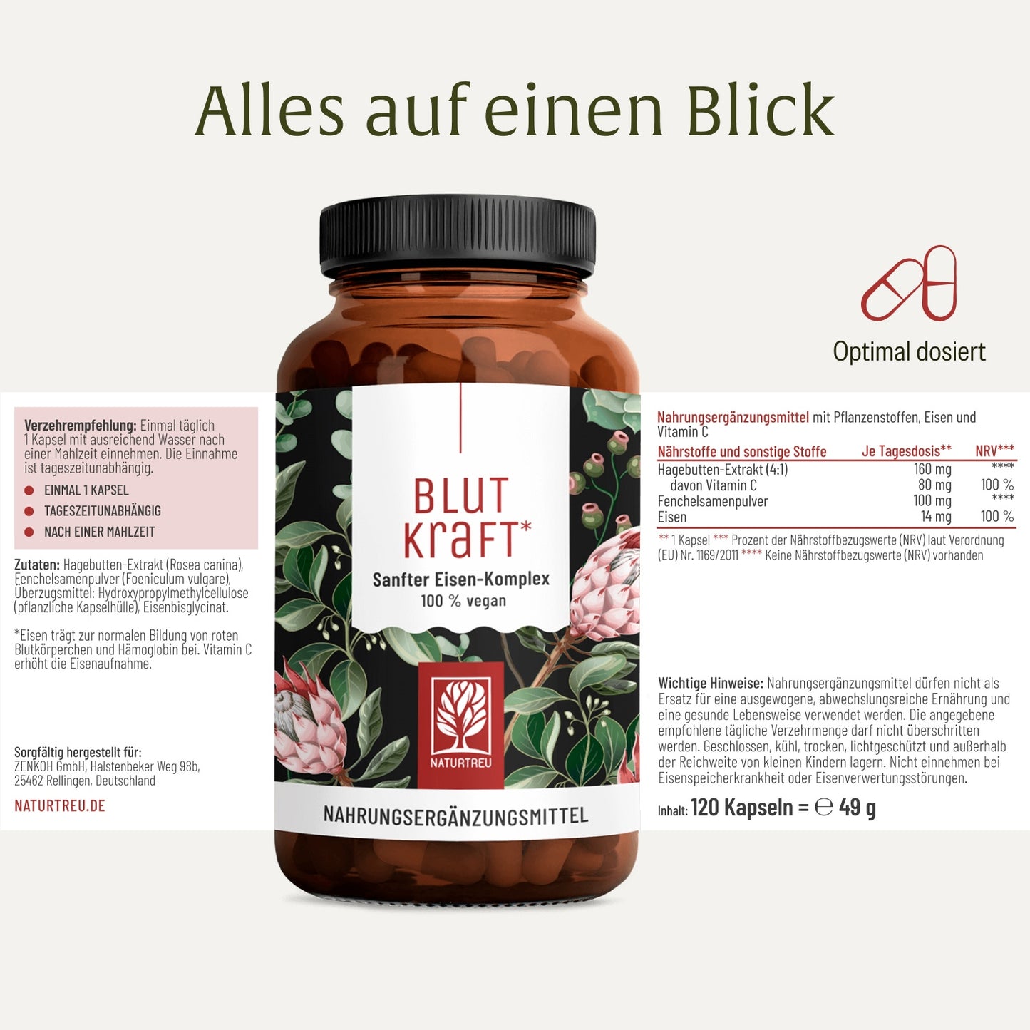 Blutkraft Eisen-Komplex Etikett 01