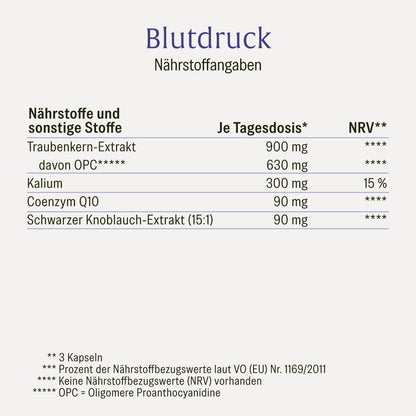Blutdruck Naehrstoffe