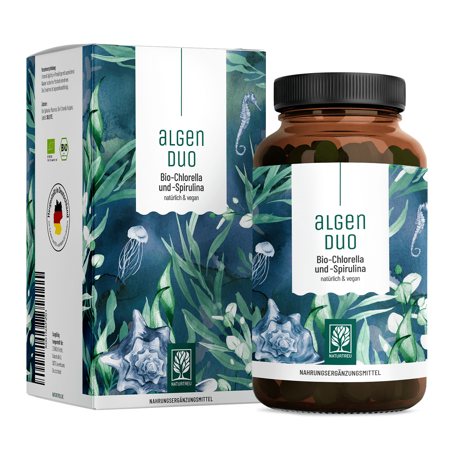 Algenduo Bio-Chlorella-und-Spirulina Titelbild