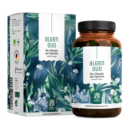 Algenduo Bio-Chlorella-und-Spirulina Titelbild