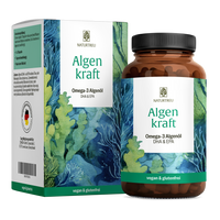 Algenkraft von NATURTREU, 60 Omega 3 Algenöl Kapseln DHA & EPA für 30 Tage