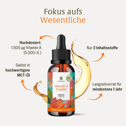 Vitamin A Tropfen: 5.000 I.E. in MCT-Öl