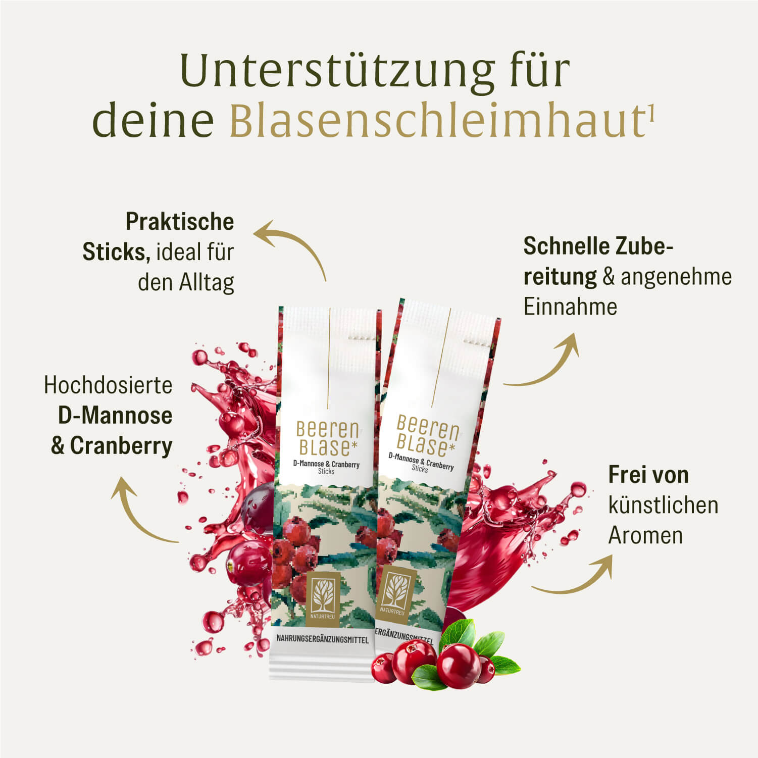Beerenblase D-Mannose Cranberry Inhaltsstoffe
