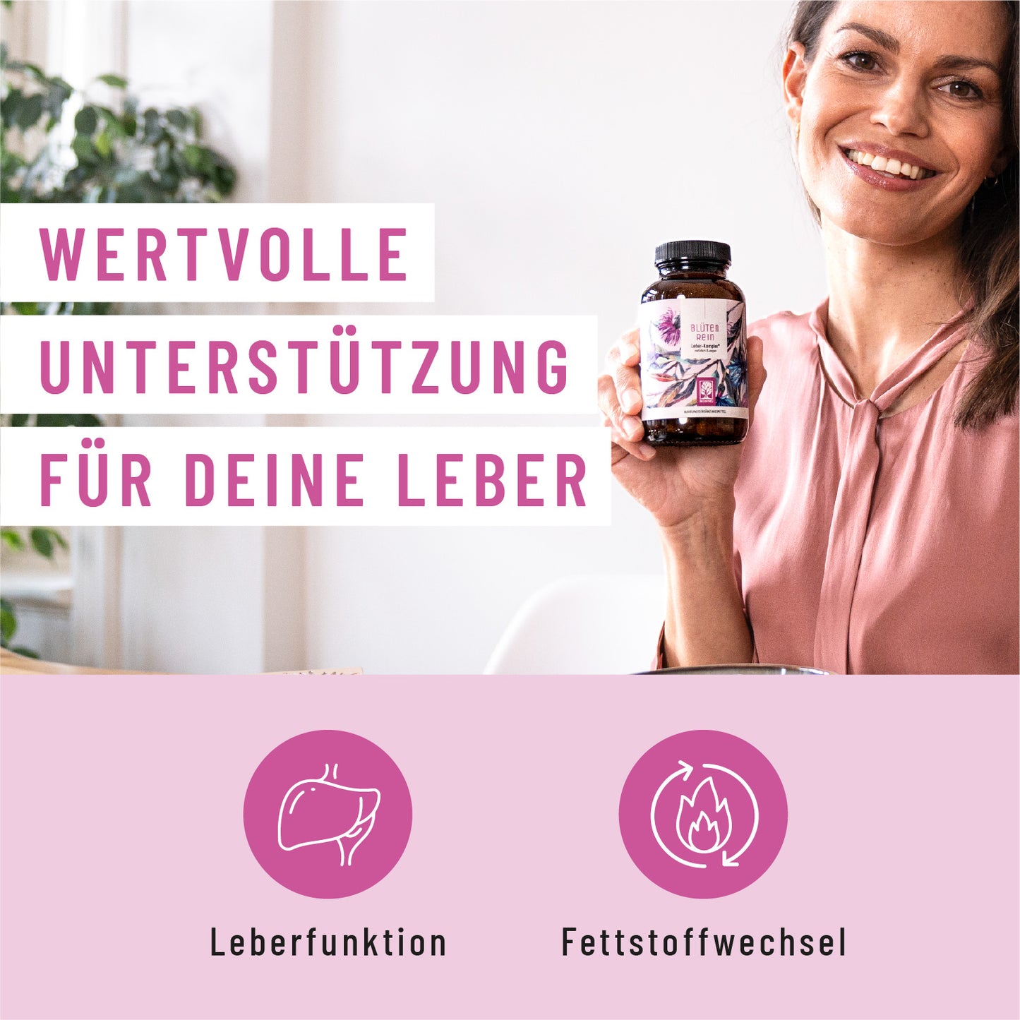 Grafik: Cholin leistet einen wichtigen Beitrag für Leber und Stoffwechsel 
