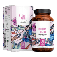 Blütenrein von NATURTREU – mit Mariendistel, Löwenzahn, Artischocke & Cholin – 120 Leber Komplex Kapseln für 4 Monate 