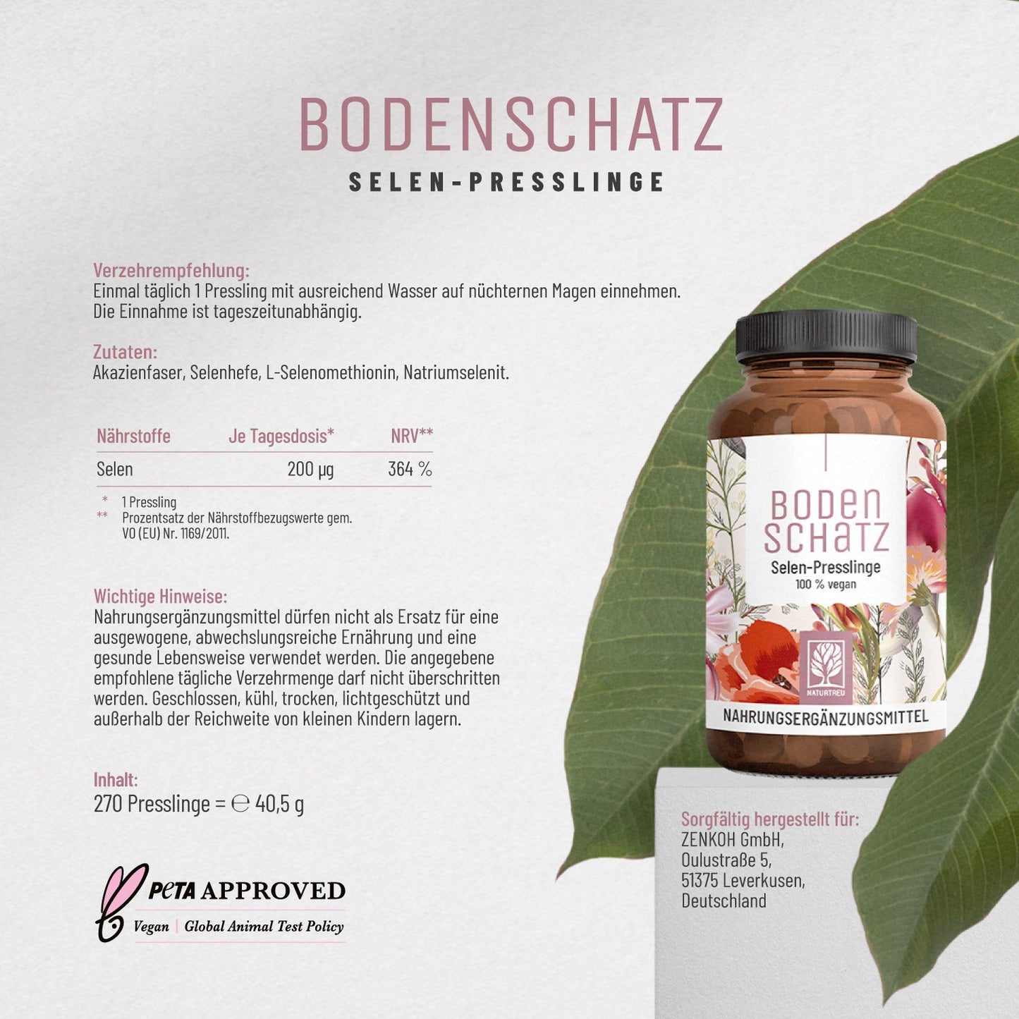 Bodenschatz Etikett 