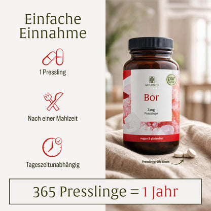 Bor Presslinge Einfache Einnahme