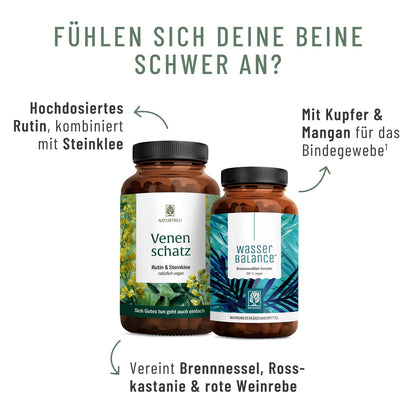 Schwere Beine Sparpaket: Wasserbalance & Venenschatz