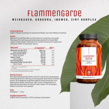 Flammengarde Etikett 