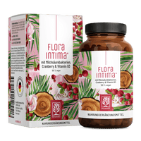 Floraintima von NATURTREU – mit Milchsäurebakterien mit Cranberry & Vitamin B3 – 60 Kapseln für 2 Monate 