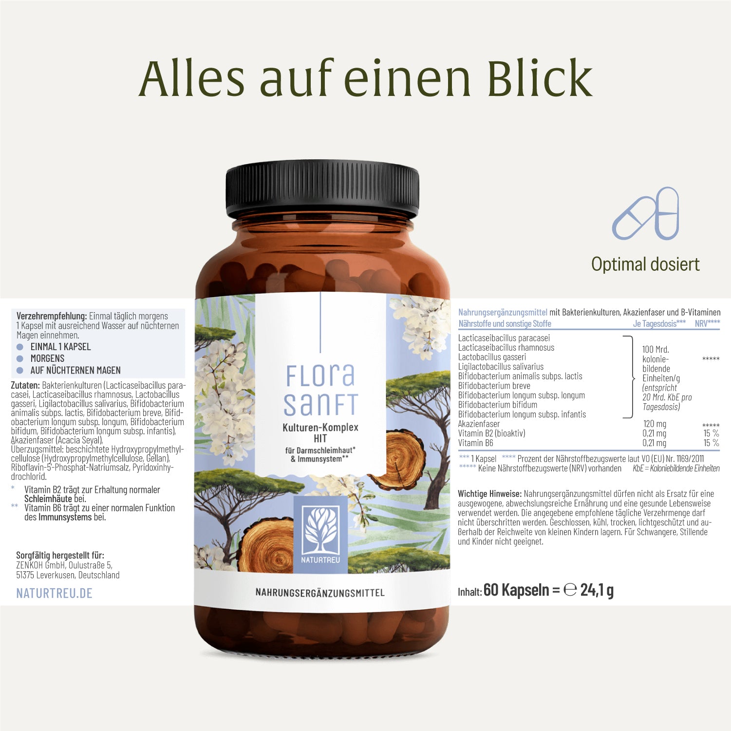Florasanft Kulturen-Komplex Etikett 01