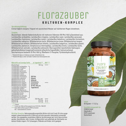 Florazauber NATURTREU: Nährwertangaben, Inhaltsstoffe + Verzehrempfehlung.