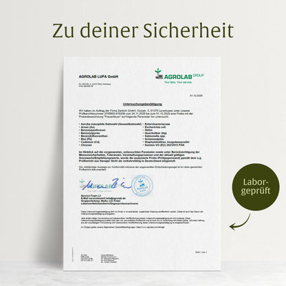 Frauenfeuer Roter Maca-Komplex Laborzertifikat