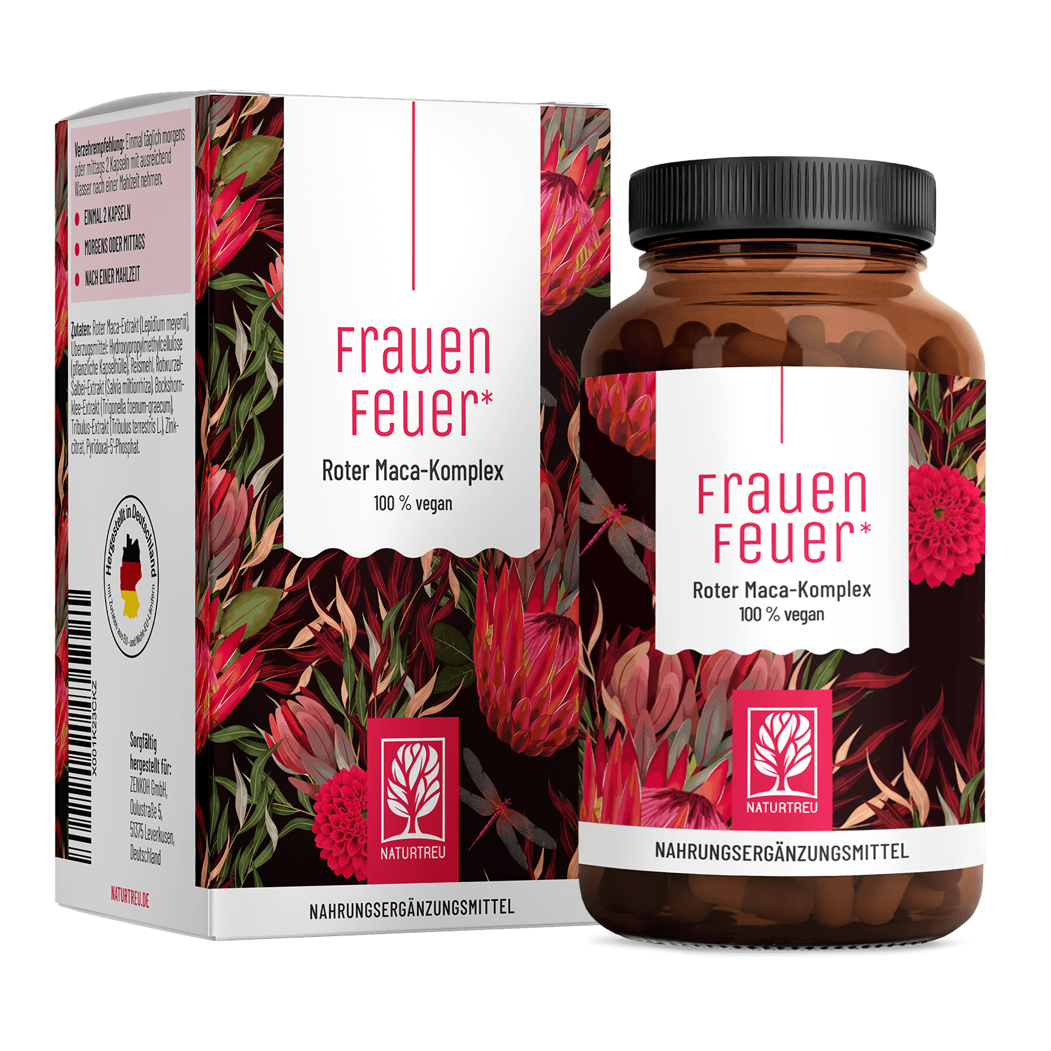 Frauenfeuer Roter-Maca-Komplex Titelbild