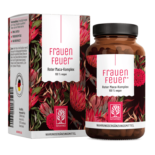 Frauenfeuer Roter-Maca-Komplex Titelbild