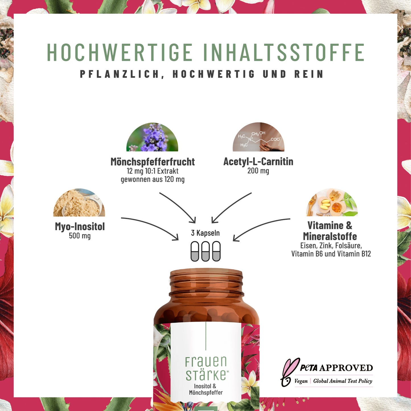 Frauenstaerke Inositol-Moenchspfeffer Hochwertige Inhaltsstoffe