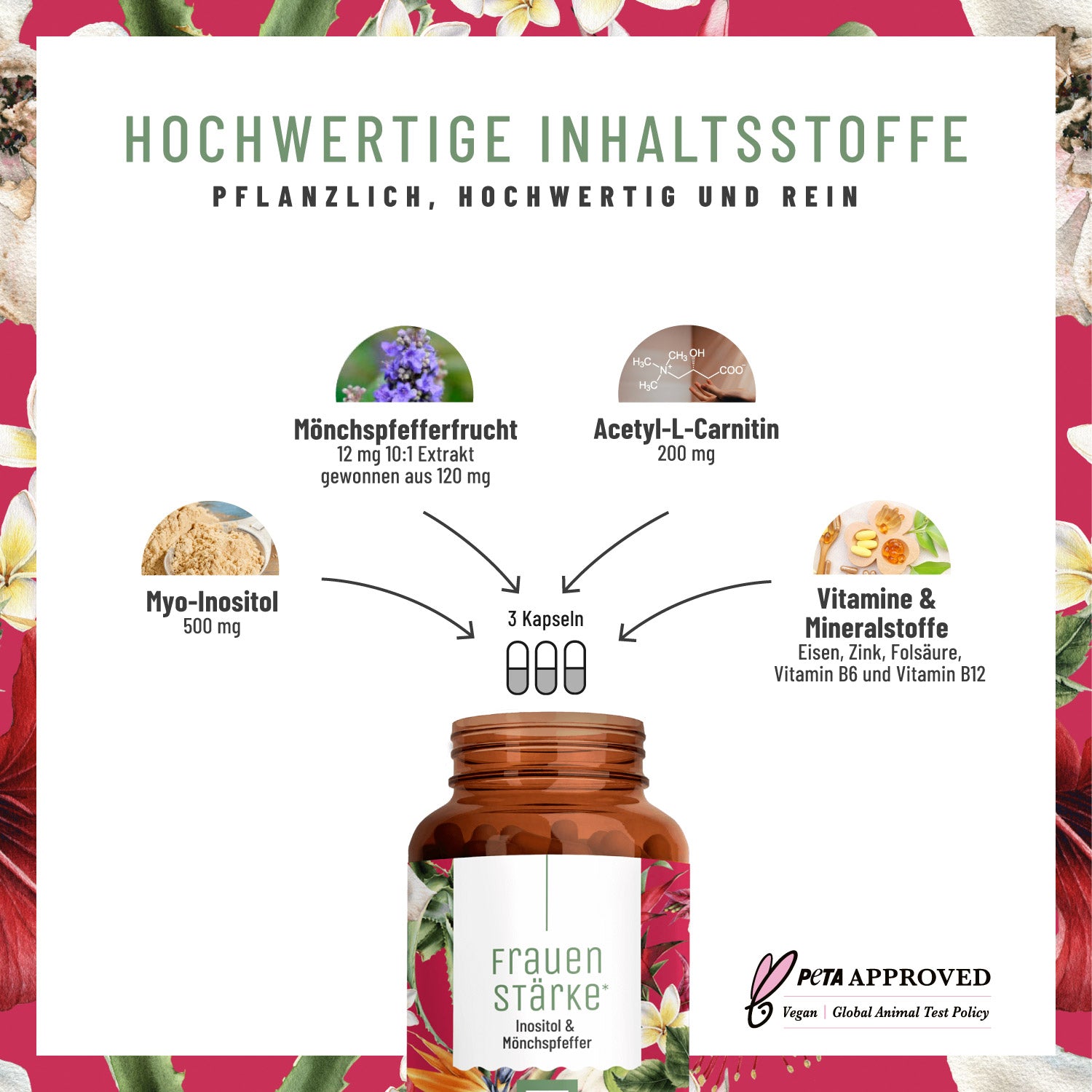 Frauenstaerke Inositol Moenchspfeffer Hochwertige-Inhaltsstoffe 