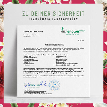 Frauenstaerke Inositol Moenchspfeffer Laborzertifikat 