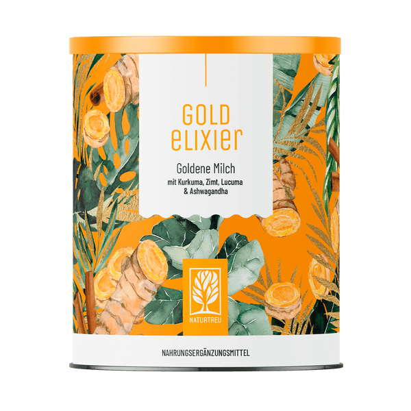 Goldene Milch mit Kurkuma, Zimt, Lucuma & Ashwagandha