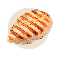 100 g Hühnerbrust (Vitamin B6 + B1 + B2 + Niacin)