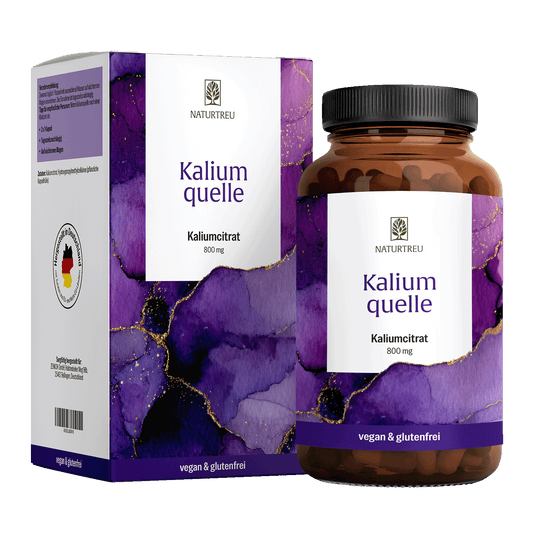 Kaliumquelle: Kalium Kapseln mit 800 mg elementarem Kalium