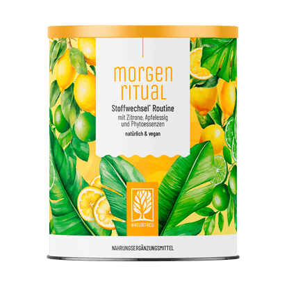 Morgenritual von NATURTREU, 150 Gramm Stoffwechsel Pulver für 30 Tage.