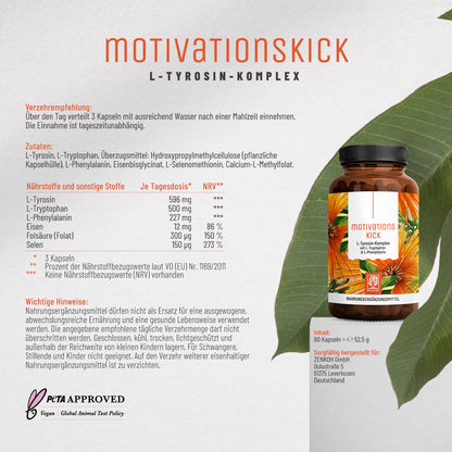 Motivationskick L-Tyrosin-Komplex Etikett 01