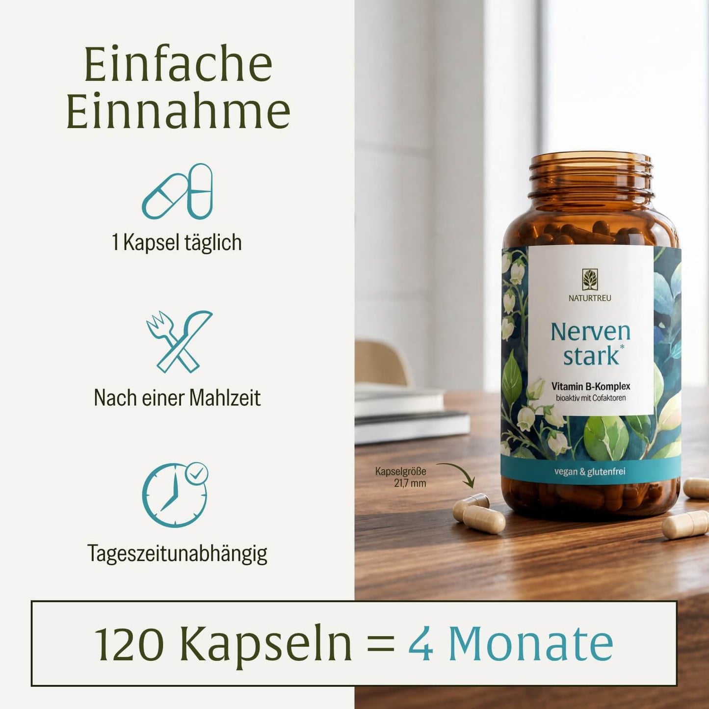 Nervenstark: Vitamin B-Komplex hochdosiert