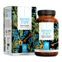 Nervenstark von NATURTREU, 120 Vitamin B Komplex Kapseln für 4 Monate.