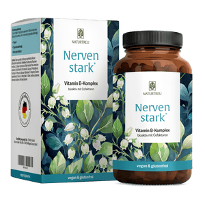Nervenstark von NATURTREU, 120 Vitamin B Komplex Kapseln für 4 Monate.