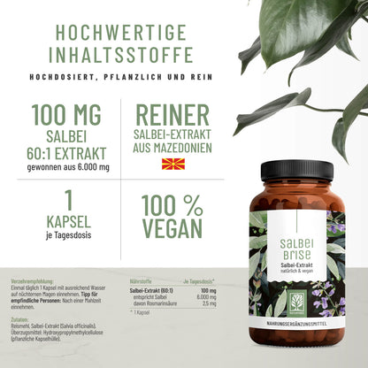 Salbeibrise Salbei-Extrakt Hochwertige Inhaltsstoffe