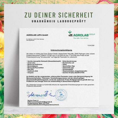 Schutzwunder Antioxidantien-Komplex Laborzertifikat