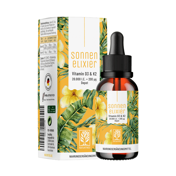 Vitamin D3 & K2 Tropfen Depot für Erwachsene (20.000 I.E.)