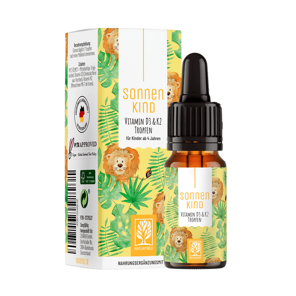 Vitamin D3 & K2 Tropfen für Kinder ab 4 (500 I.E.)