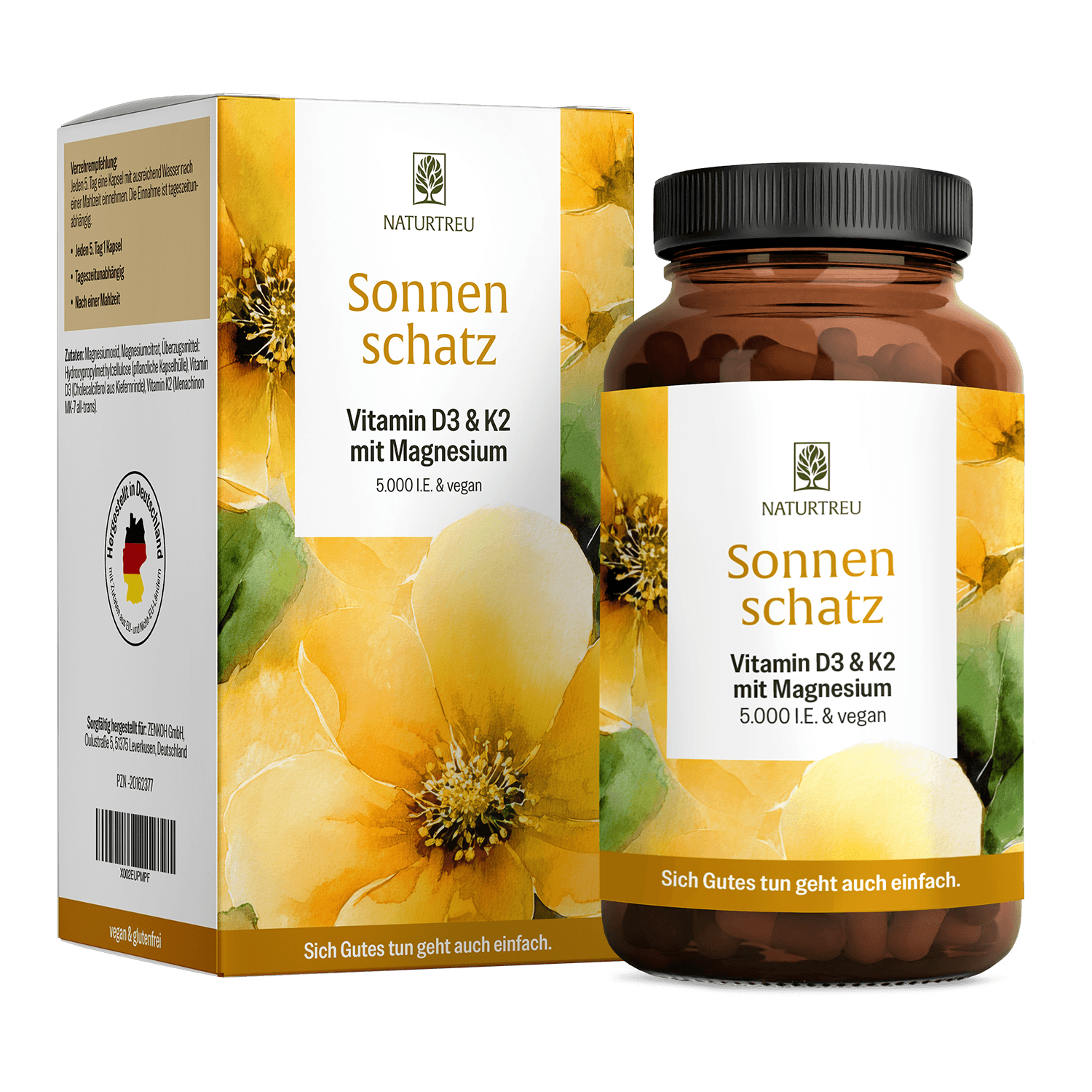 Sonnenschatz Vitamin D3-K2 Titelbild