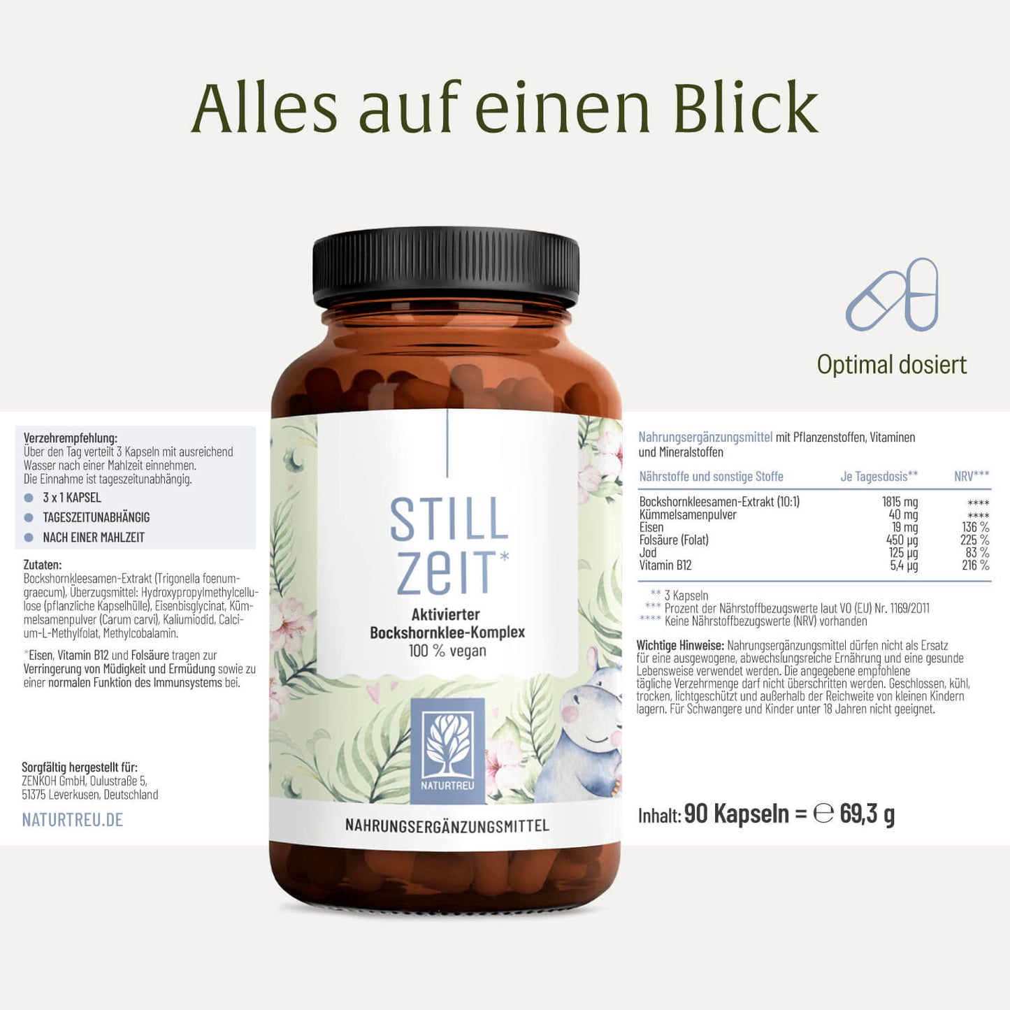 Stillzeit Aktivierter-Bockshornklee-Komplex Etikett