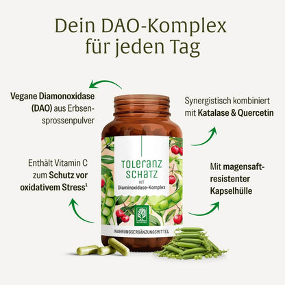 Toleranzschatz Diaminoxidase-Komplex Hochwertige Inhaltsstoffe