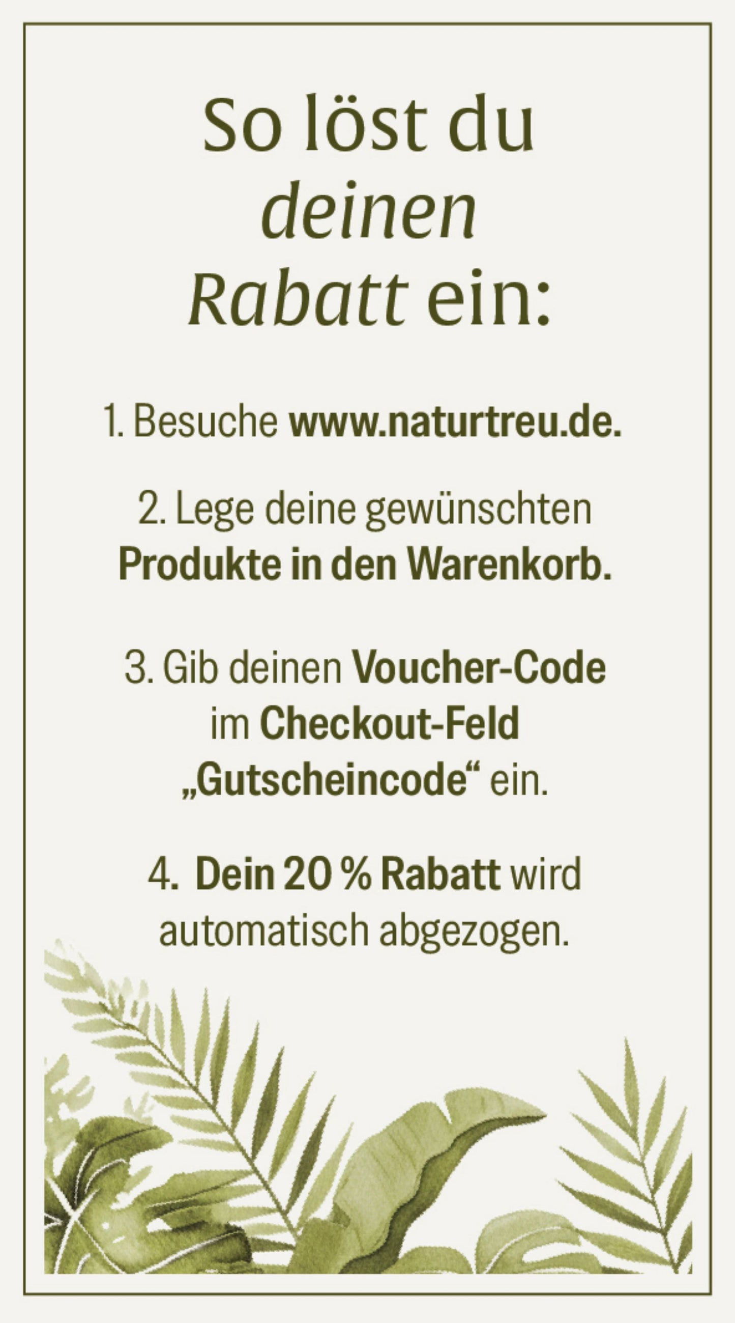 Voucher - Naturtreu Expertenprogramm