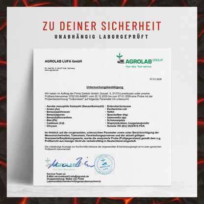 Vulkanstark MSM Laborzertifikat
