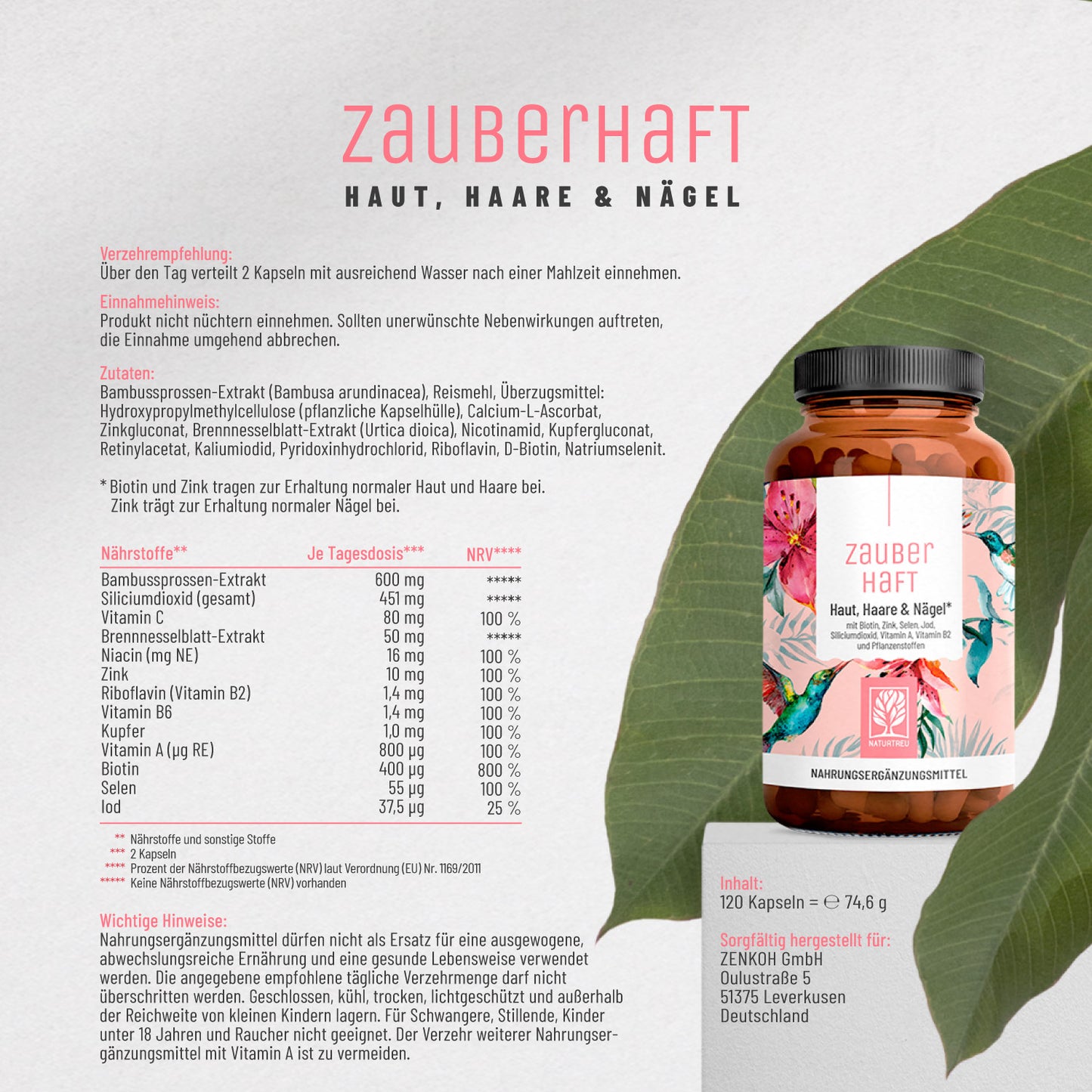 Zauberhaft Haut-Haare-Naegel Etikett 01