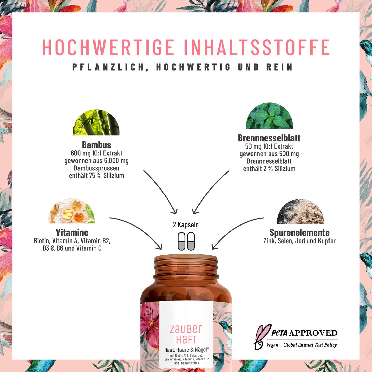 Zauberhaft Haut-Haare-Naegel Hochwertige Inhaltsstoffe